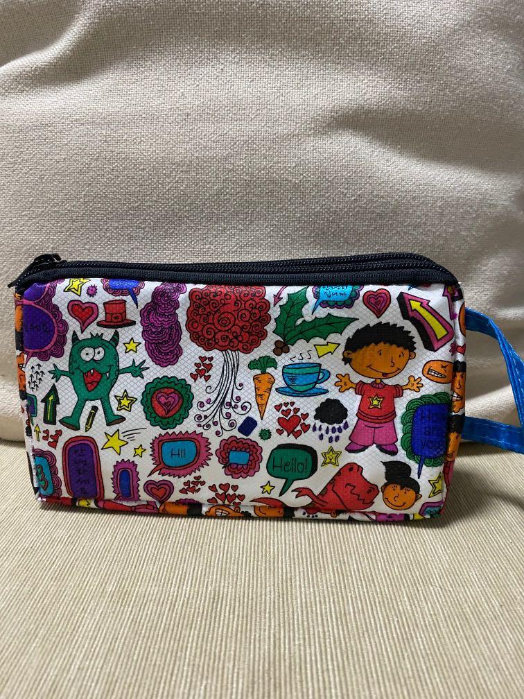 Multipurpose pouch (Category: Everything Else) located in Singapore. Submitted by buysmile (Listing ID 265751693, Image 1). Description: Two Design - Funky or Fauna Coloured by a down-syndrome kid with effort and passion, this multipurpose pouch bag can put either make up, stationary or toiletries. Every pouch comes with different colour. Thank you for support!.