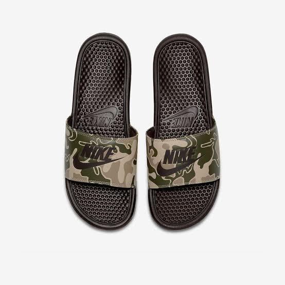 Nike Benassi Slides Camo, Men's Fashion, Footwear, Sneakers on Carousell