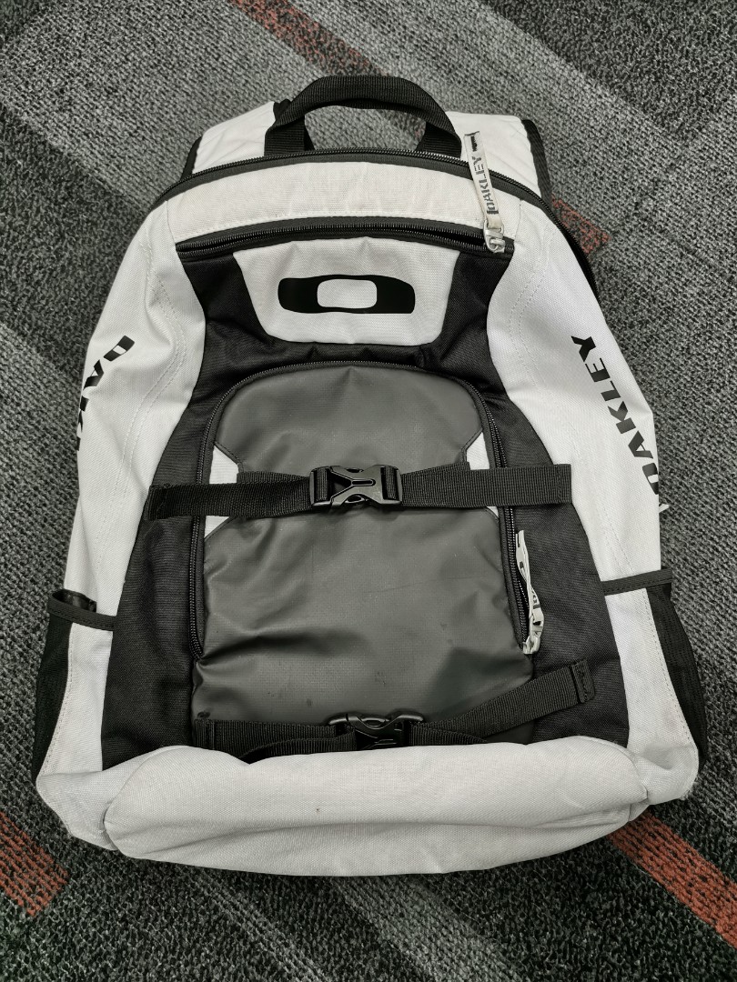 white oakley backpack