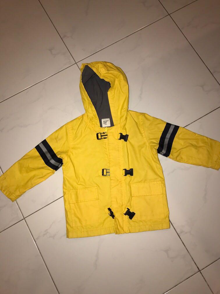 Old navy top yellow raincoat