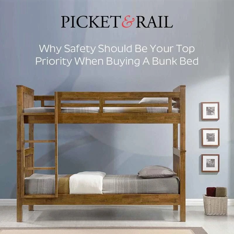 Picket & Rail solid wood double decker bed, Furniture & Home Living