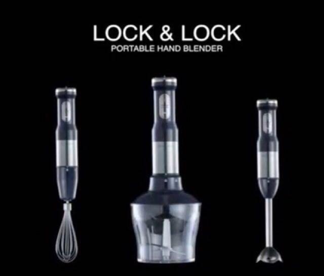 Portable Hand Blender with Turbo Speed by Lock & Lock Korea, TV & Home