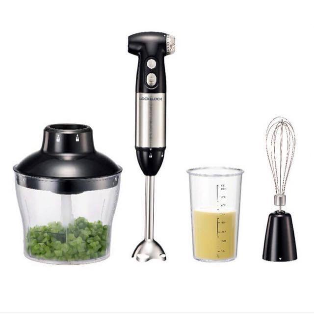 Portable Hand Blender with Turbo Speed by Lock & Lock Korea, TV & Home