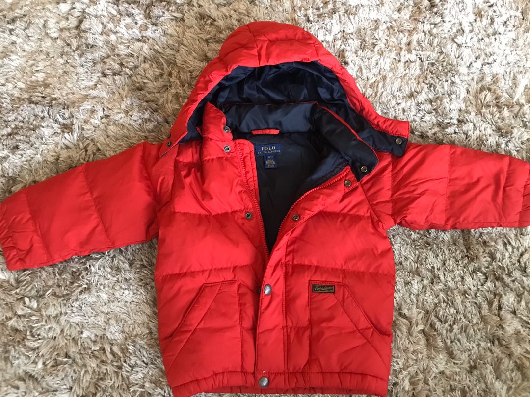 Boys polo winter coat top