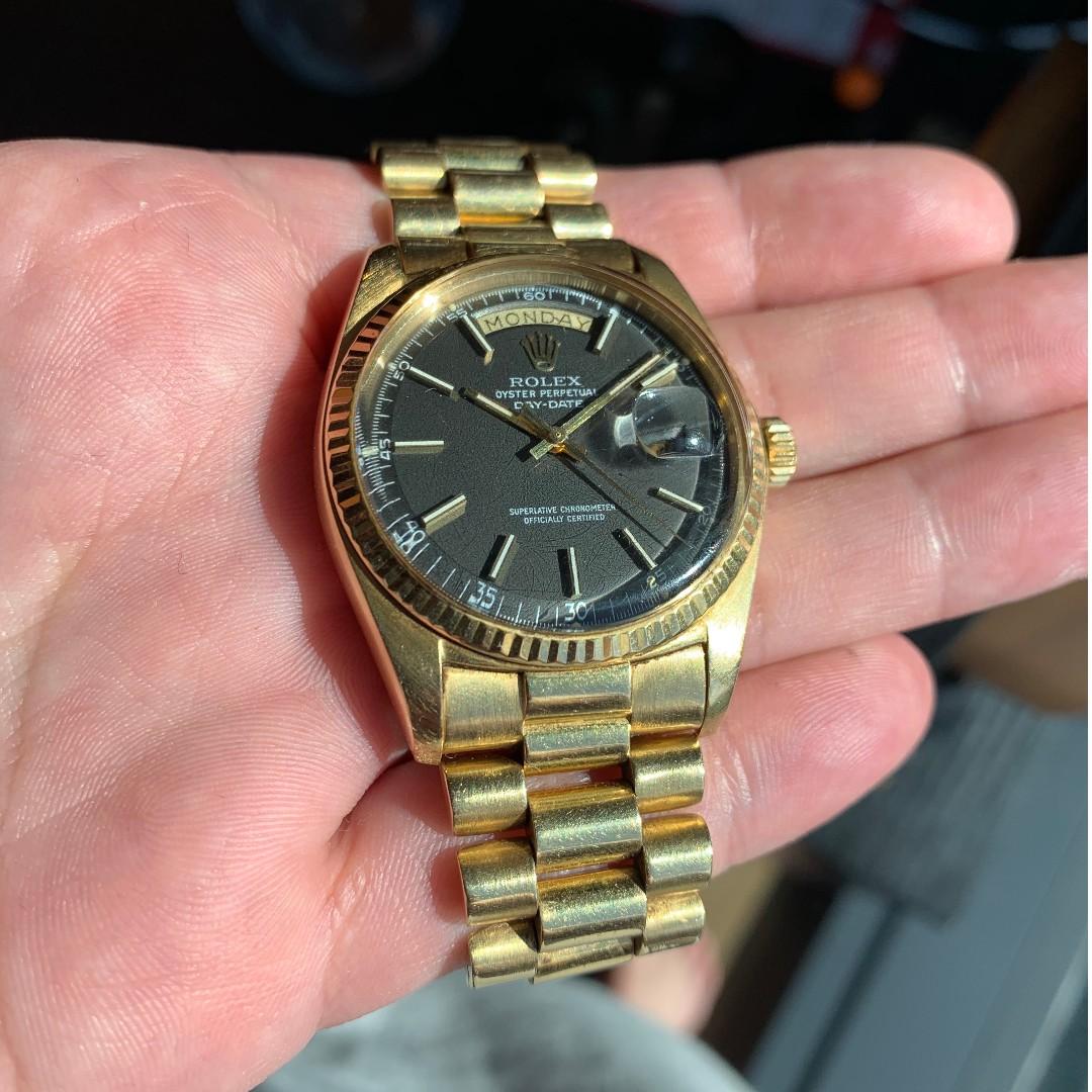 Rolex day date grey on sale dial