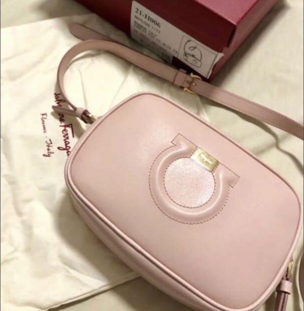 Salvatore Ferragamo Pink Camera Bag Gancio City Carousell