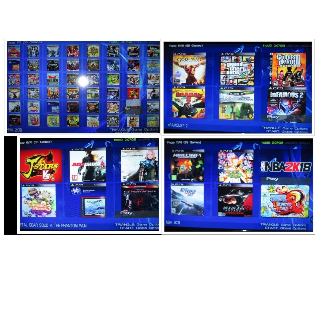 Sony ps3 Super Slim 500GB 55 Games With FREESHOP Video Gaming