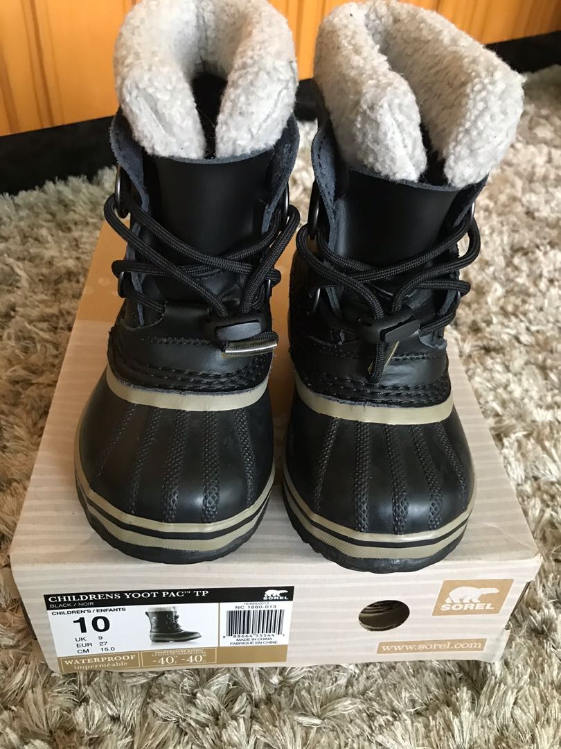 Sorel winter boots for boys/girls, size 
