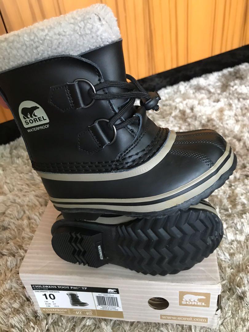 Sorel winter boots for boys girls size 10 good for 3 5 year olds