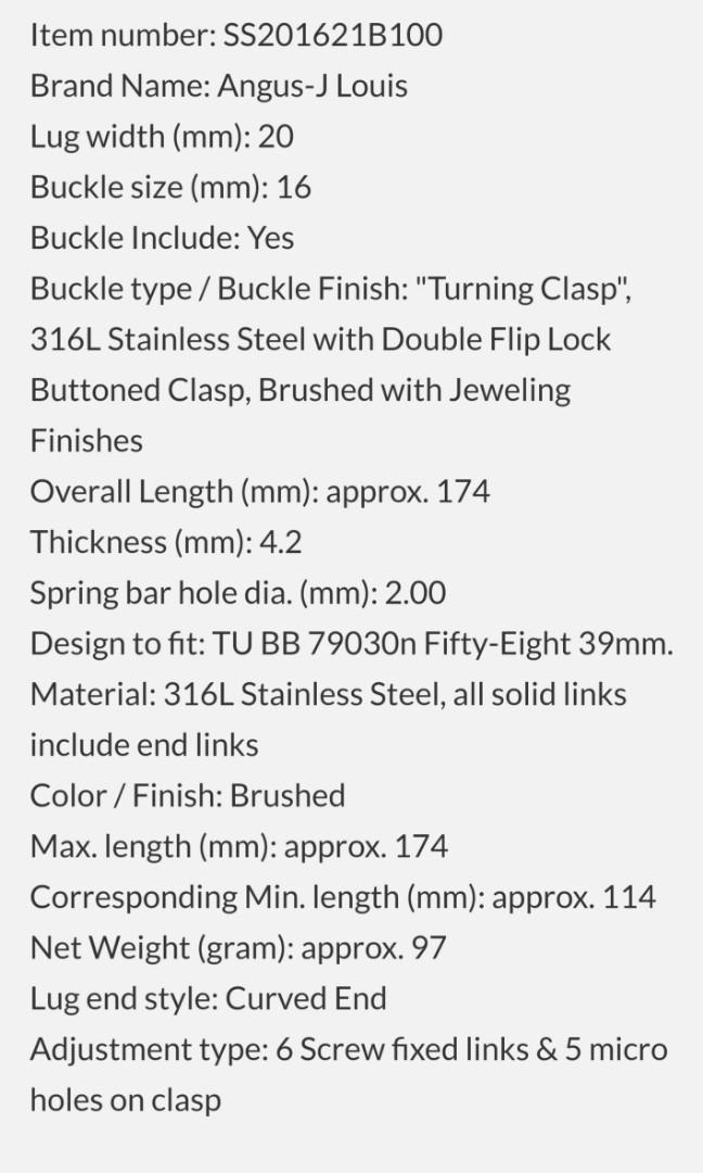 Tudor Black Bay 58 bracelet by Strapcode, Mobile Phones & Gadgets, Wearables & Smart Watches on