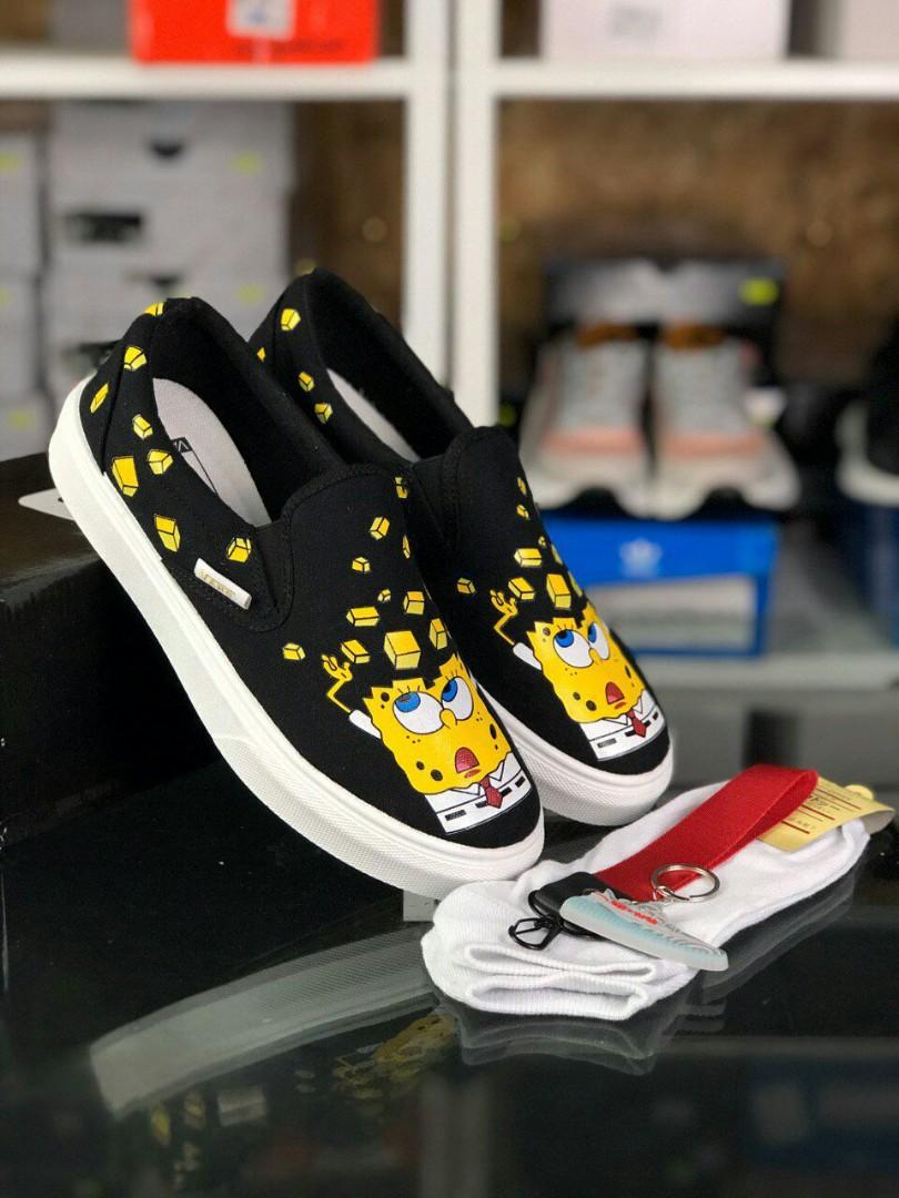 Slip on clearance vans spongebob