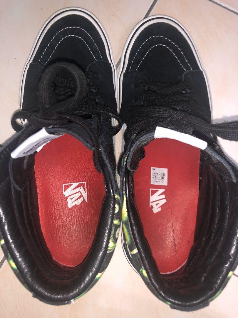 Supreme green skull vans clearance