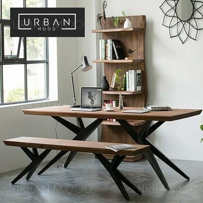 Whitlaw Modern Rustic Solid Wood Office Dining Table Furniture Tables Chairs On Carousell