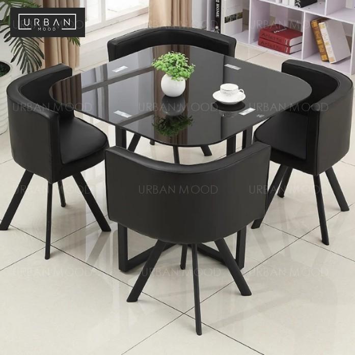 Zentaro Contemporary Marble Top Dining Table And Chairs Furniture Tables Chairs On Carousell