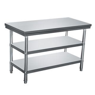 Stainless Wide Island Commercial Kitchen Work Table 1829 X 914 X 900mm High