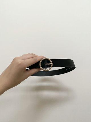 Gold Circle Buckle Belt