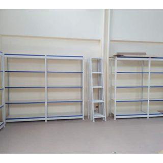 Heavy duty - Steel Rack Adjustable layers - wall type storage and grocery shelve