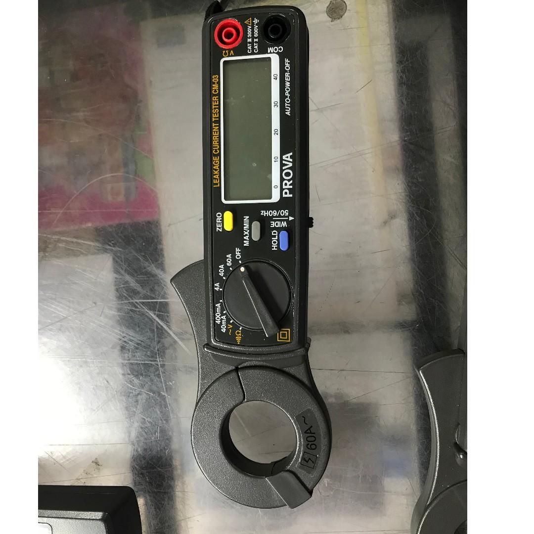 92) PROVA CM03 CM/03 Digital Leakage Current Tester, Electronics