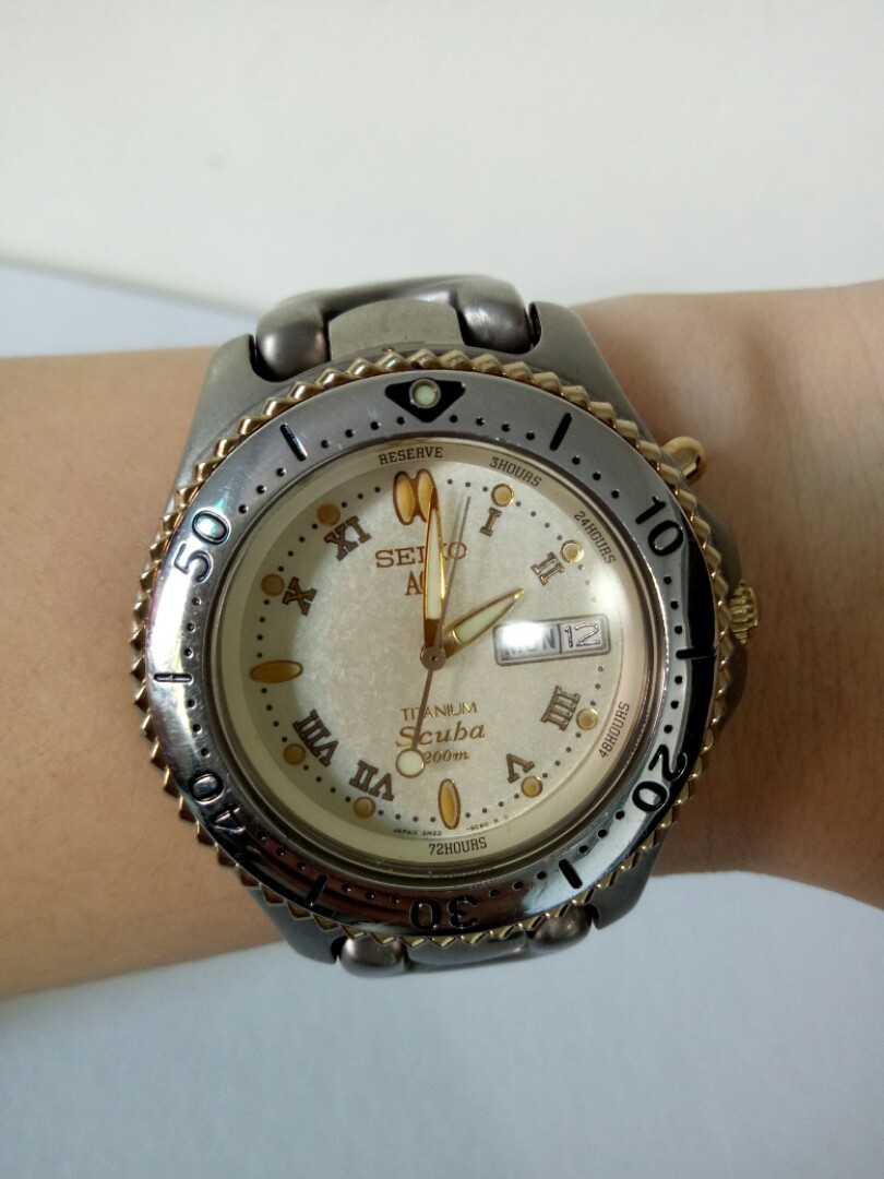 Auth Seiko AGS Titanium Scuba 200m Watch, Men's Fashion, Watches &  Accessories, Watches on Carousell