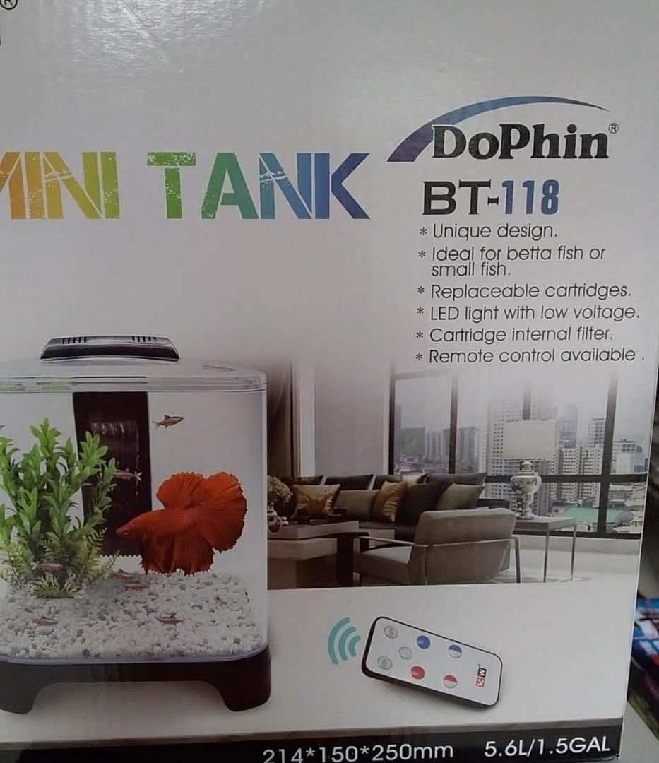 Betta Dophin Mini Tank 118 Pet Supplies For Fish Fish Tanks On Carousell