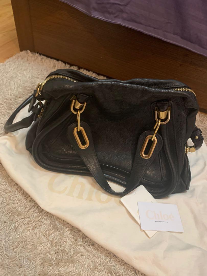 Black Chloe Paraty Medium Authentic (Category: Luxury Bags & Wallets) located in Taytay. Submitted by delutterproject (Listing ID 265917755, Image 1). Description: Black medium Chloe Paraty complete with dustbag and authenticity card .