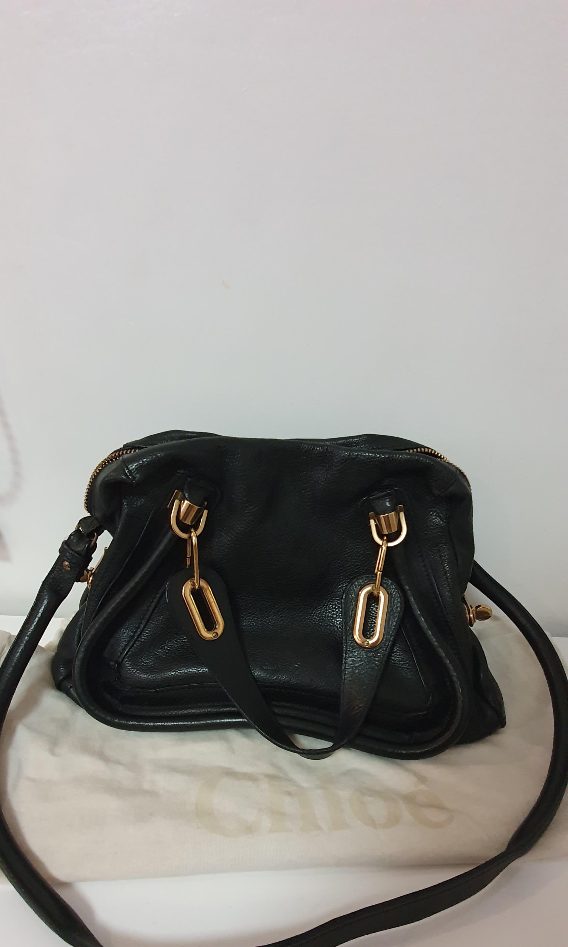 Black Chloe Paraty Medium Authentic (Category: Luxury Bags & Wallets) located in Taytay. Submitted by delutterproject (Listing ID 265917755, Image 2). Description: Black medium Chloe Paraty complete with dustbag and authenticity card .