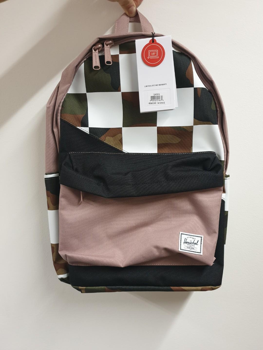 ash rose herschel backpack xl