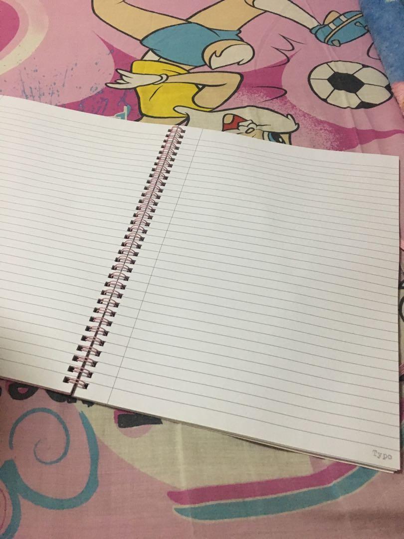 BN Typo A4 Notebook / Typo A4 Spinout Notebook, Hobbies & Toys