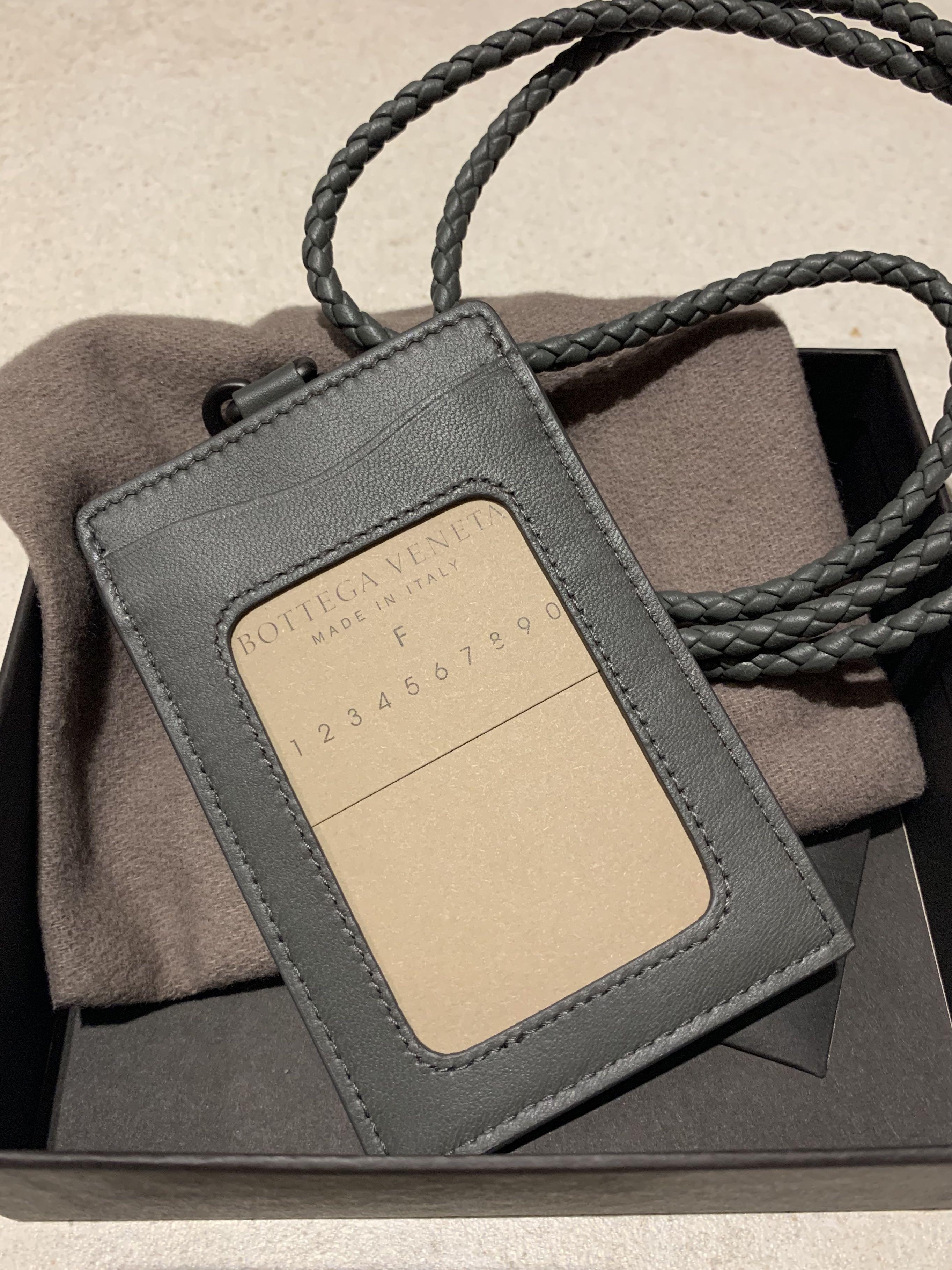 Bottega Intrecciato Napa Card holder & Lanyard, Women's Fashion