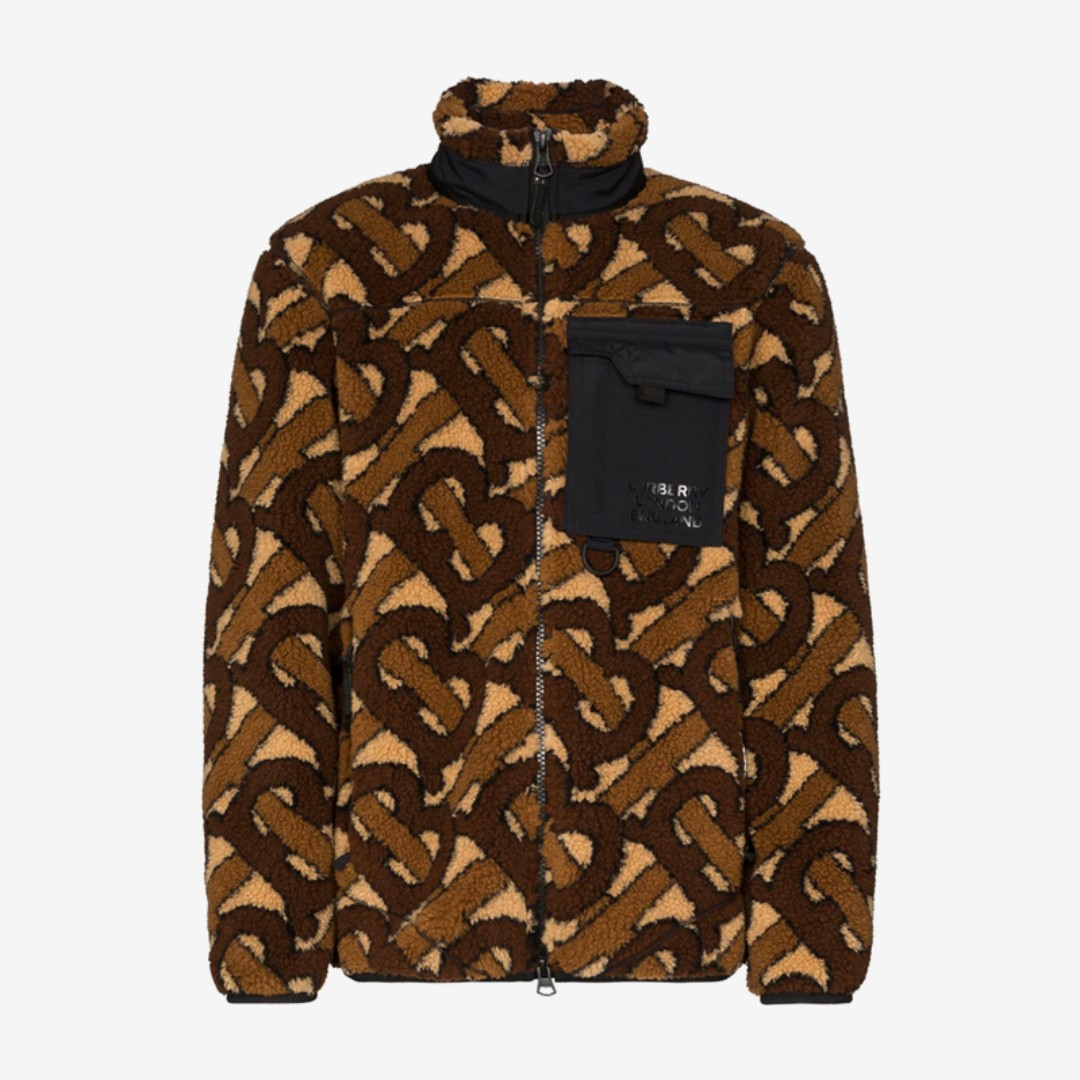 burberry fleece jacket