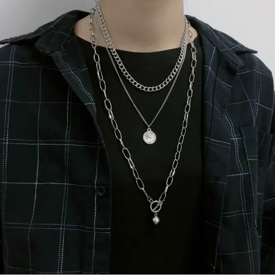 Egirl Eboy Edgy Grunge Layered Chained Necklaces Women S Fashion Jewellery Necklaces On Carousell Fashion enamel butterfly necklace pendant choker chain women jewellery gifts new. egirl eboy edgy grunge layered chained necklaces
