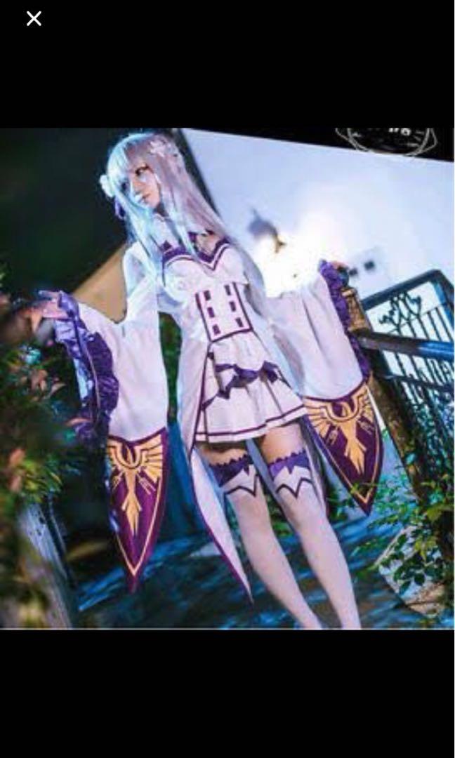 Emilia Tan Goddess Fantasy Elf Theme Cosplay Costume Women S