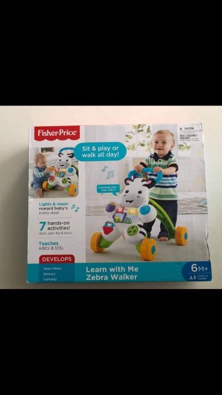 fisher price zebra push walker