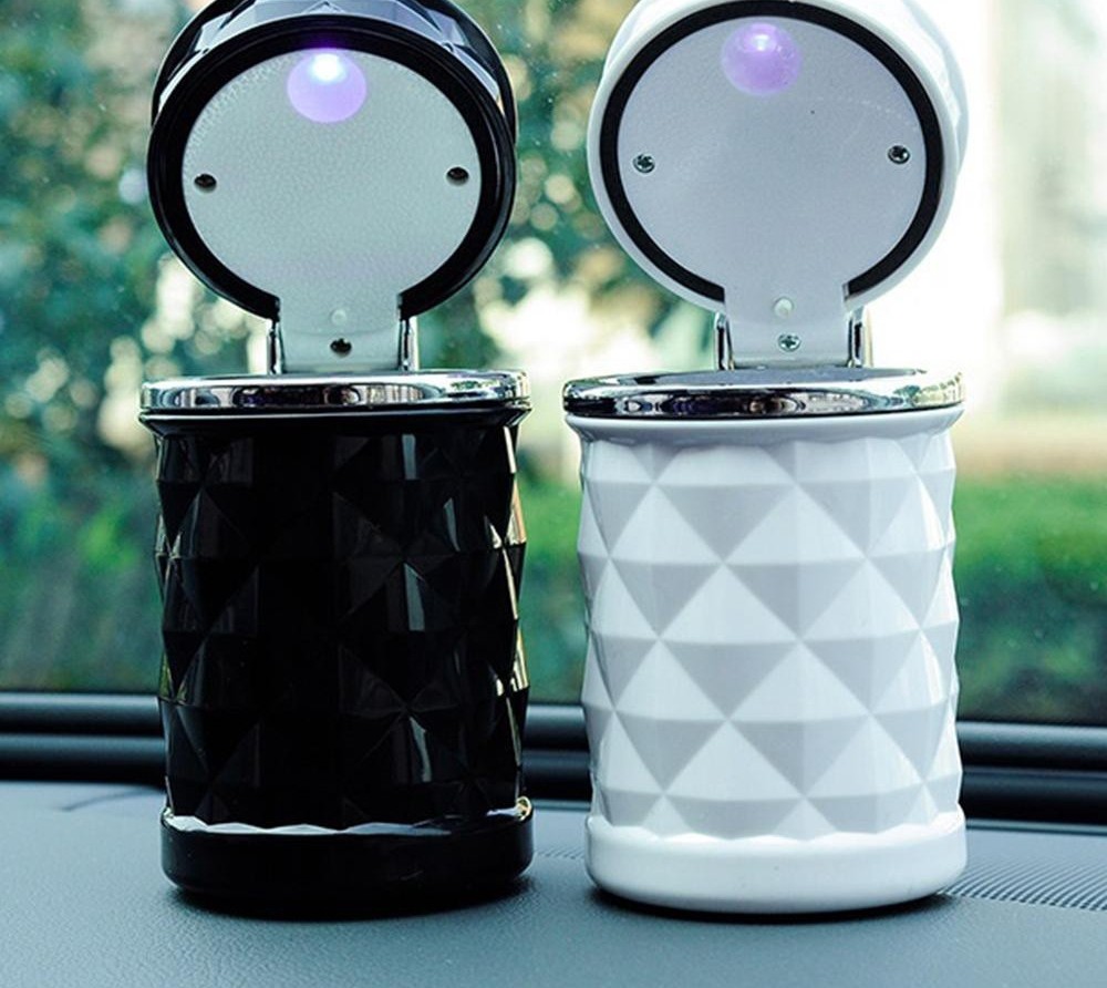 FREE DELIVERY: Car LED Light Smoking Ashtray Cup Travel Home Vehicle