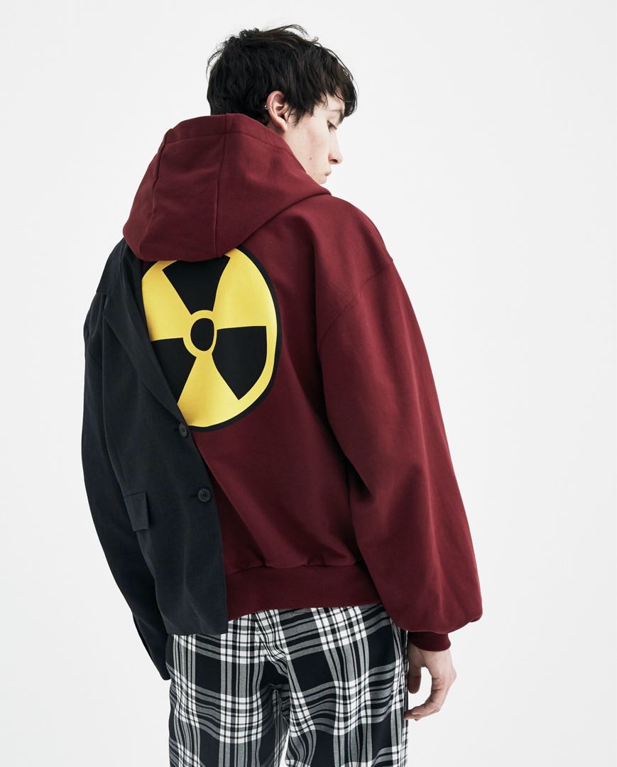 Gosha rubchinskiy half hoodie jacket discount