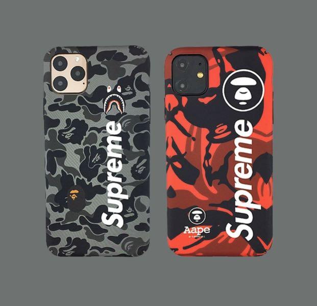 Iphone 11 Pro Pro Max Casing Bape Supreme pe Mobile Phones Gadgets Mobile Gadget Accessories Cases Sleeves On Carousell