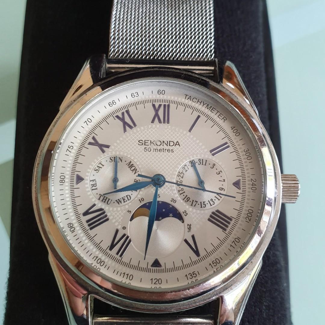 Sekonda deals moonphase watch
