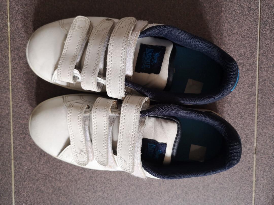 boys white leather sneakers