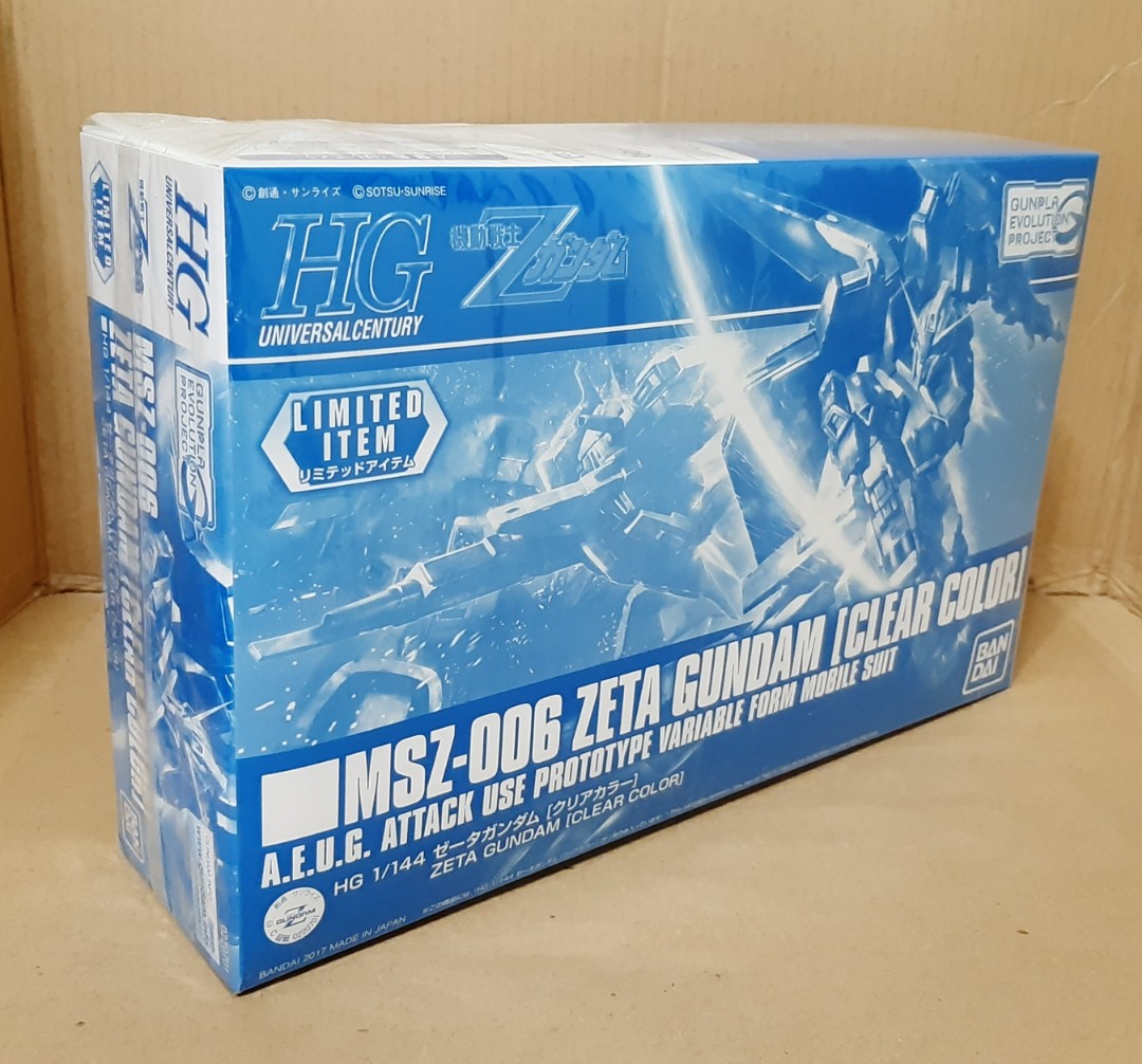 BANDAI MG 1/100 Double Zeta MSZ-010 ZZ Gundam Ver Ka Clear Color Model
