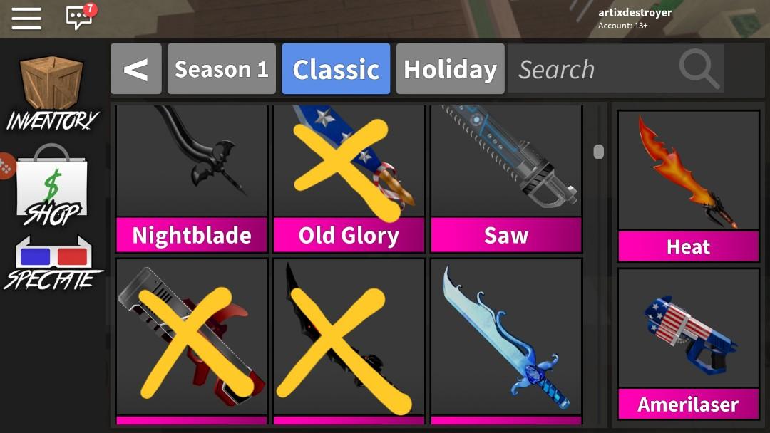 Roblox Murder Mystery 2 MM2 Saw Godly Knife Fast Shipping!