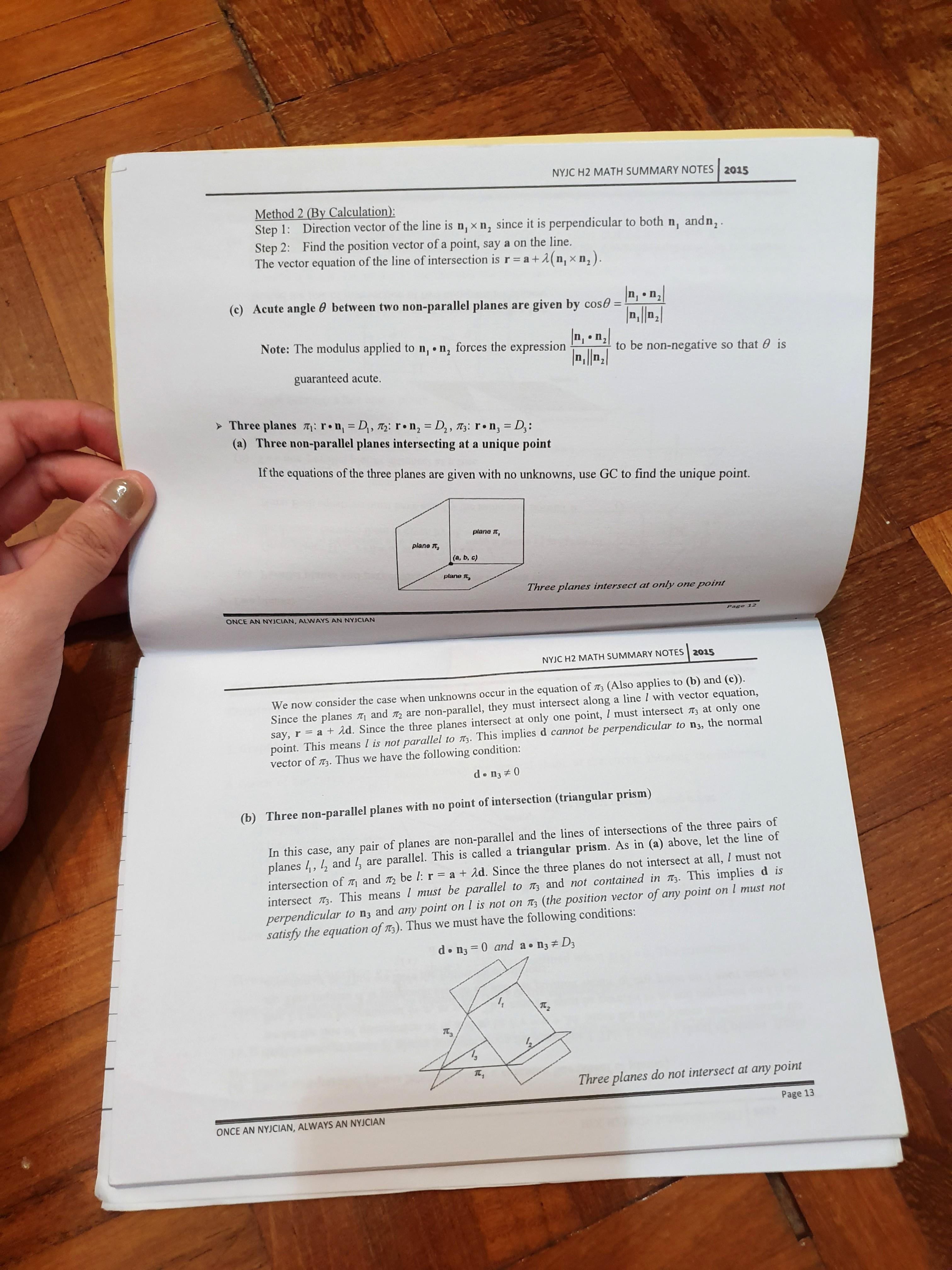 NYJC H2 Math Summary notes (pure maths and statistics), Hobbies & Toys ...