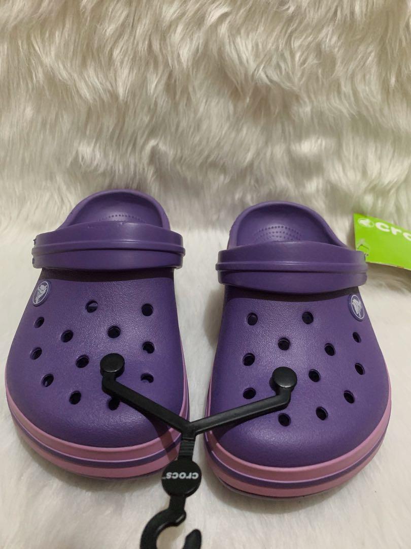 Original and Brandnew Purple Crocs (Category: Babies & Kids Fashion) located in Quezon City. Submitted by skinguru (Listing ID 265864698, Image 1). Description: Original and brandnew purple crocs with tag Size: J1 (see the chart for exact measurement) ❌ORIGINAL! NOT fake‼️ #best2019.