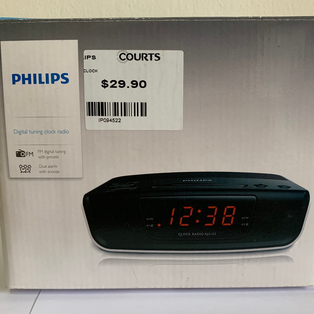 Philips Digital Clock Radio, Audio, Portable Music Players on Carousell