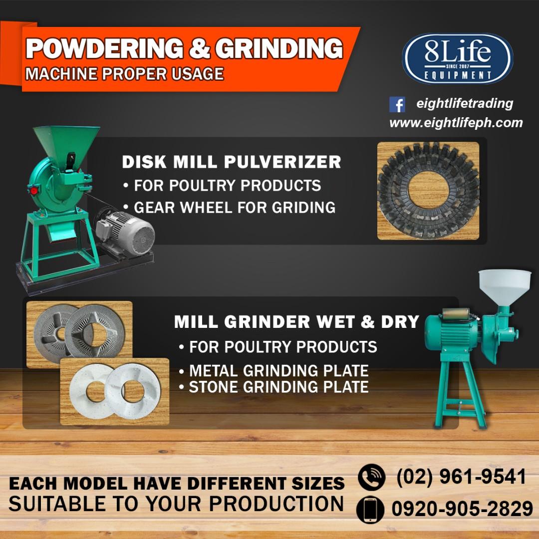 Pulverizer Disk Mills Crusher Hammer Grinder Machine 5HP, Furniture