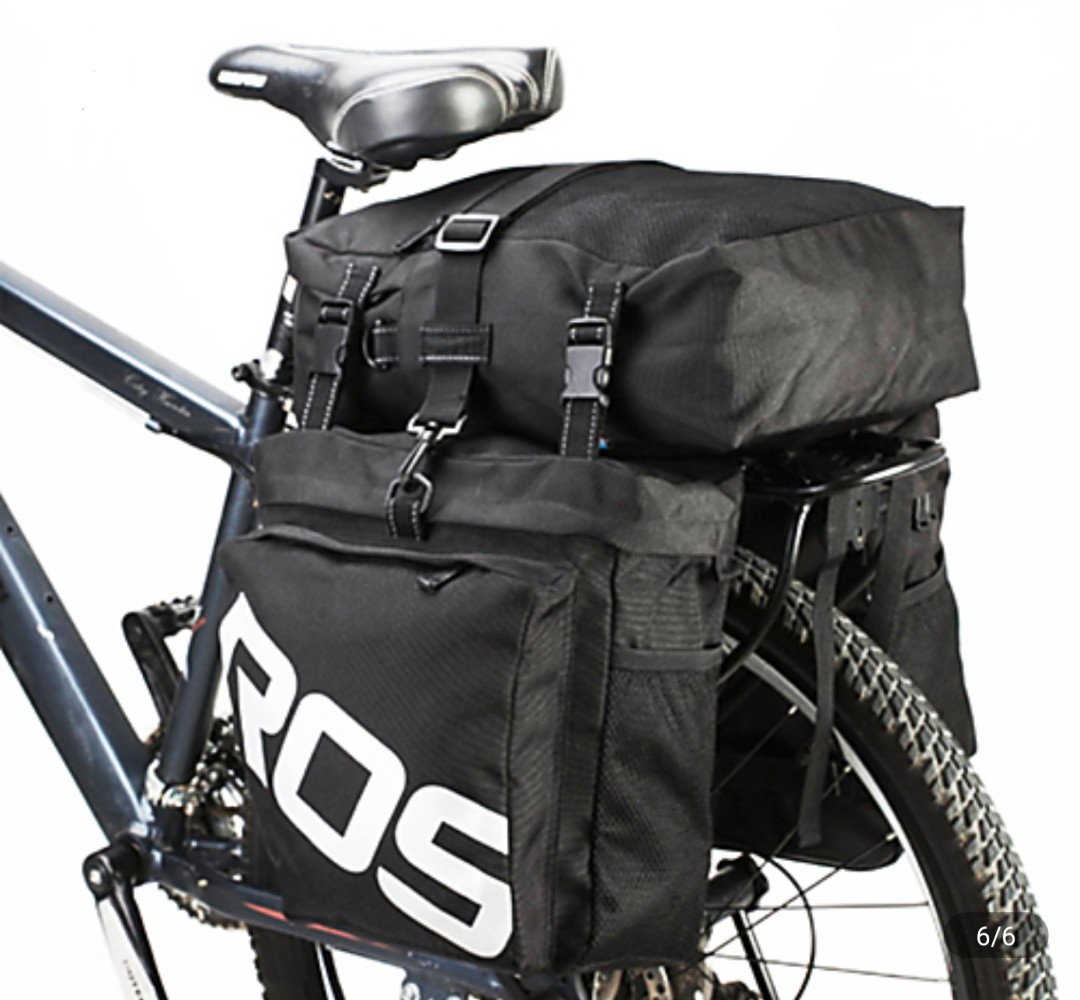 Roswheel 35L Pannier (3 in 1) Rear Rack Bag, Sports Equipment, Bicycles ...