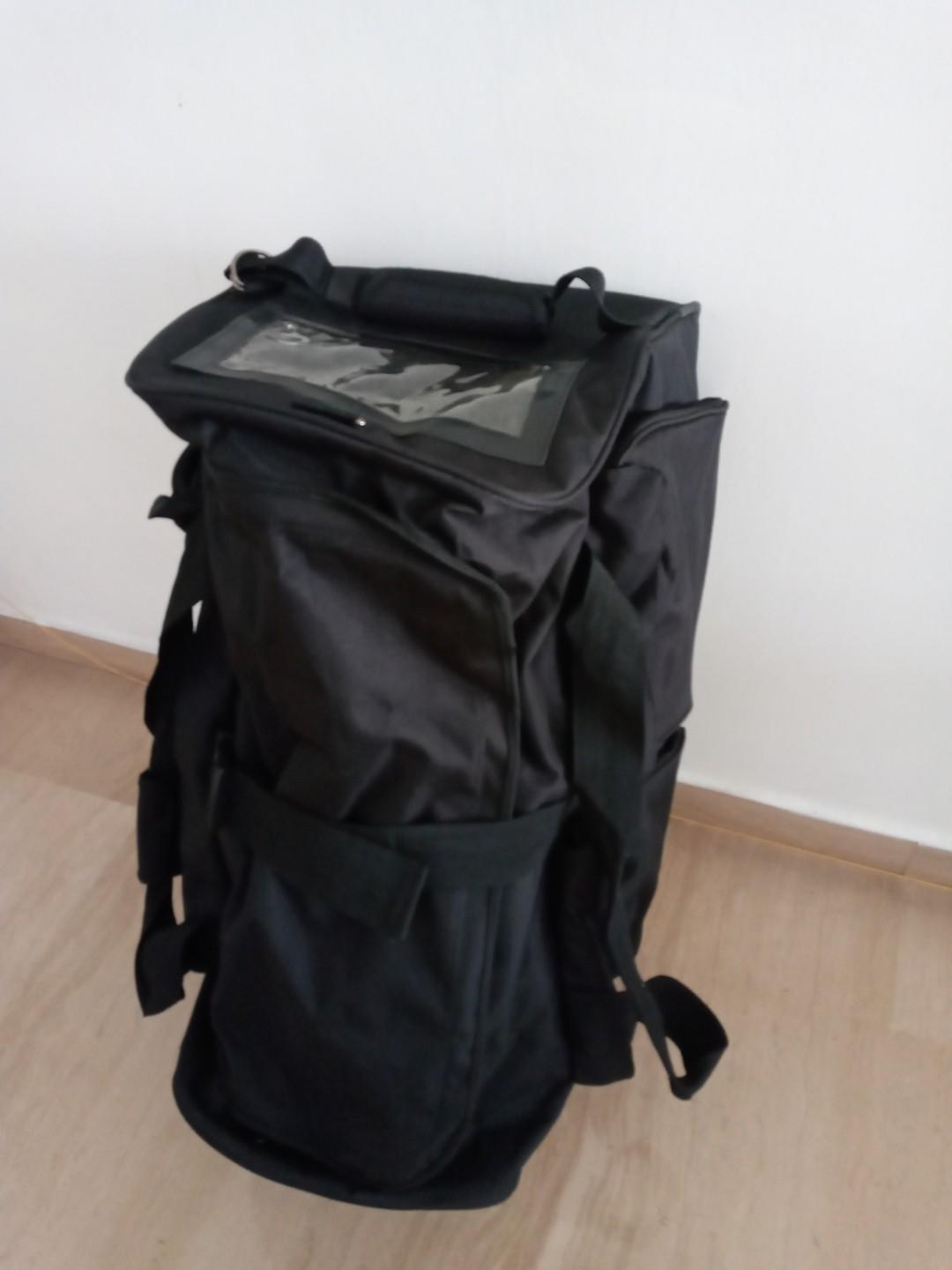 SAF duffel bag (O/A Nylon, with castor wheels), Men's Fashion, Bags