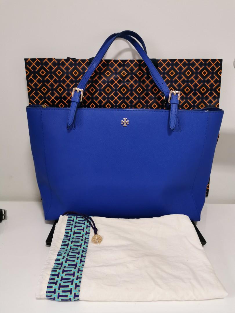 Sale Tory Burch Emerson Large Buckle Tote Saffiano Women s