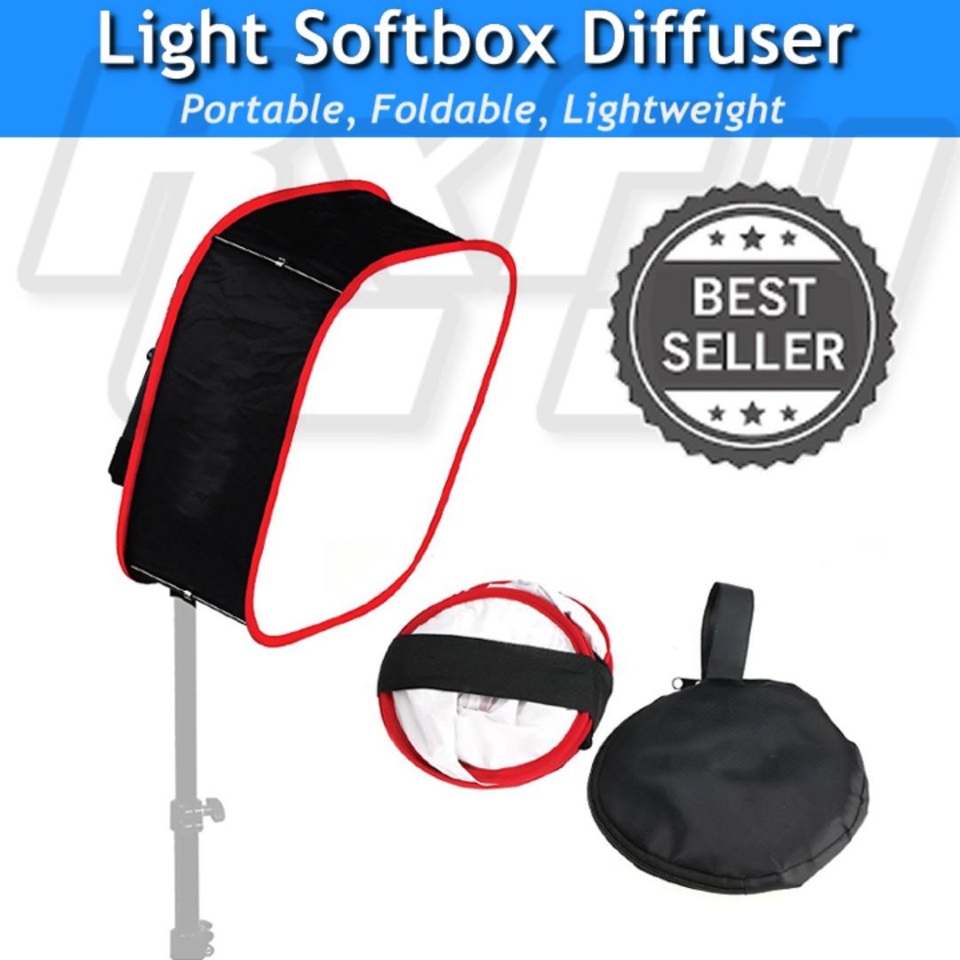 Small* Foldable LED Light Panel Softbox Portable Light Diffuser - Main Image
