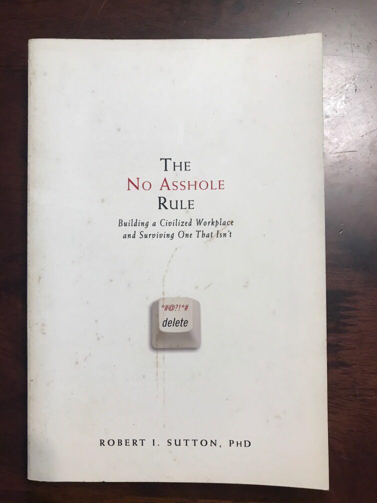 The No Asshole Rule Books Stationery Books On Carousell