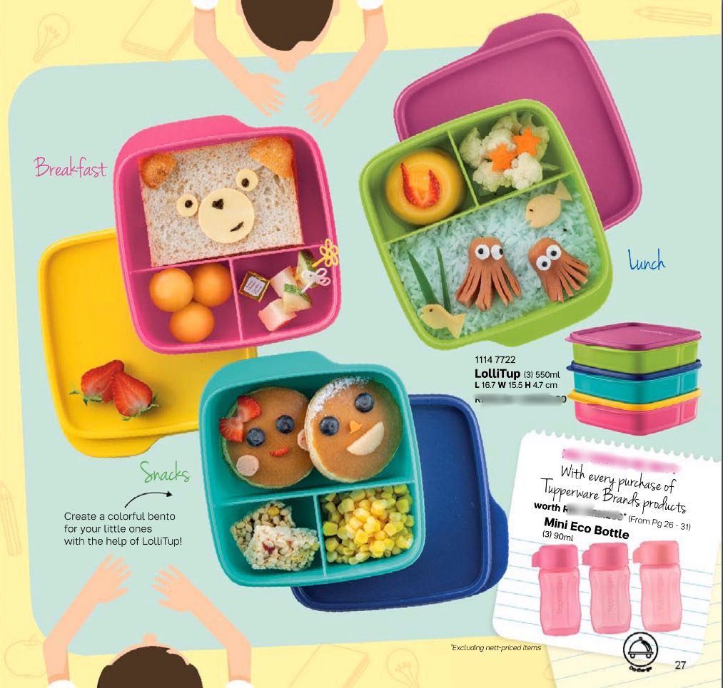 Kids Tupperware Lunch Box